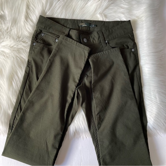 PRANA⚜️Women’s Brenna Stretch Mid Rise Skinny Leg Green Pants Size 4 - Picture 5 of 6